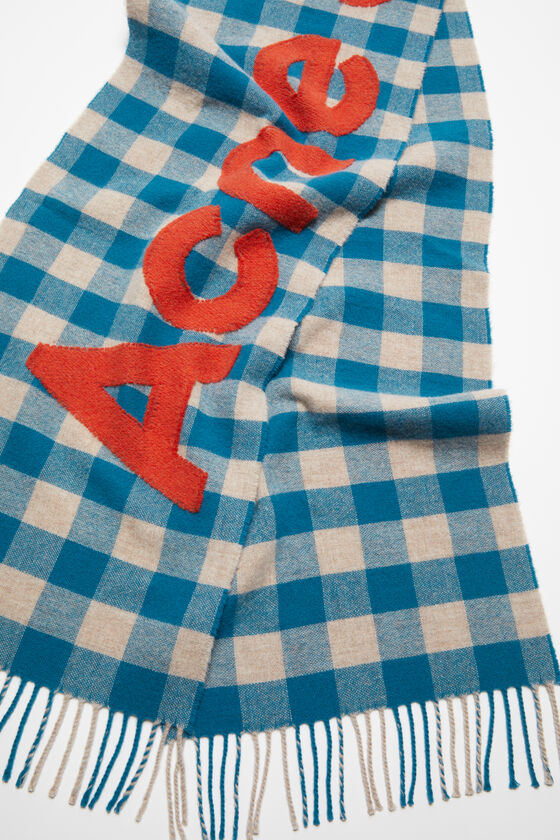 (image for) Lively Check logo scarf